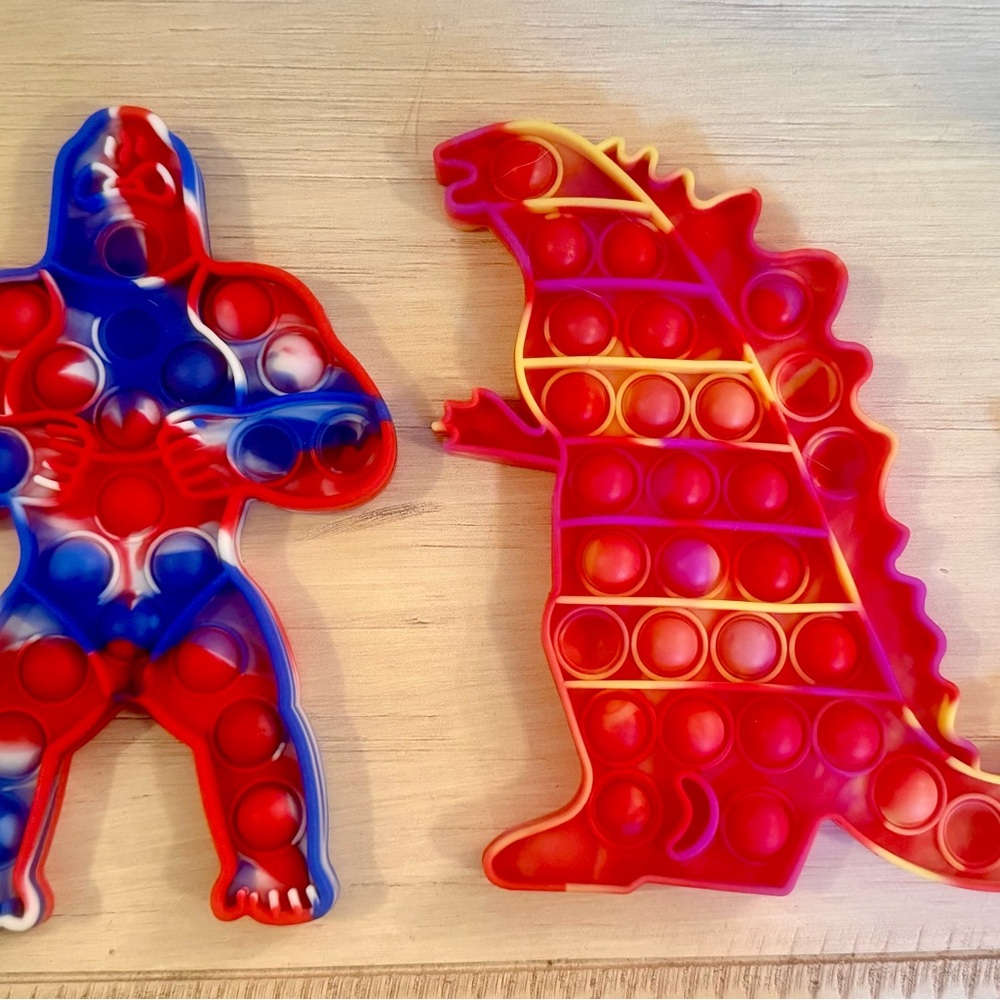 King Kong & Godzilla Pop Fidget Toy Set